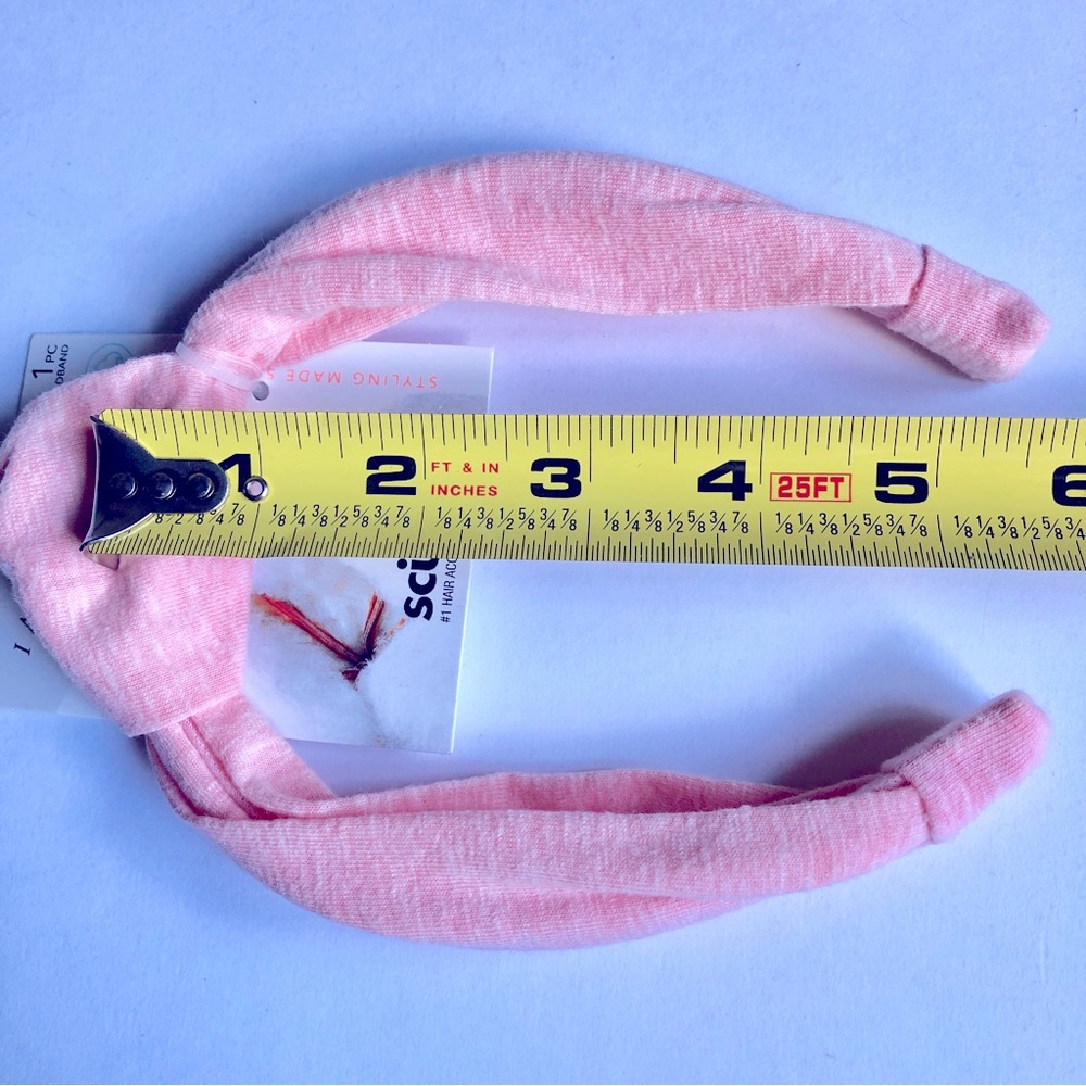 3/$15 NEW SCUNCI Turban Knotted Headband Pink Sustainable Juniors Women’s - Picture 5 of 13